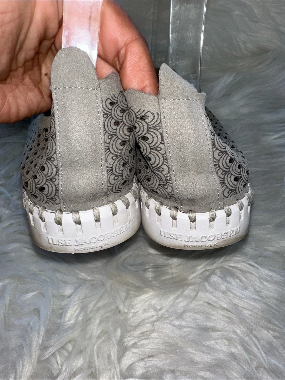 Ilse Jacobsen Tulip Perforated Slip On Sneakers Shoes